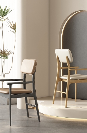 Dining chair combination 3d model