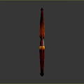 Striking Red And Silver Metallic Bow Weapon With Modern Streamlined Design And Glossy Finish