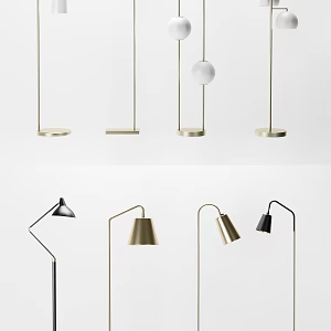 Modern special-shaped floor lamp floor lamp 3d model