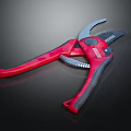Red and Black KENNEDY Pliers with Serrated Jaws for Hardware Tool Use