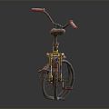 Modern Bicycle Broken Bicycle 3d model