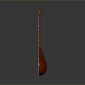 Traditional Chinese Wooden Pipa Lute with Carved Patterns Smooth Surface and Classic Design