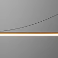 Modern Minimalist Golden Pendant Light With Ring Structure And Linear LED Glow