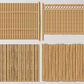 Natural Bamboo Screens With Various Decorative Patterns For Home And Garden Decor