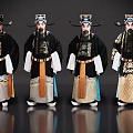 2D Peking Opera Characters Sheng Dan Jing Mo Chou Jing Jiao Bao Zheng Drama Characters Local Drama 3d model