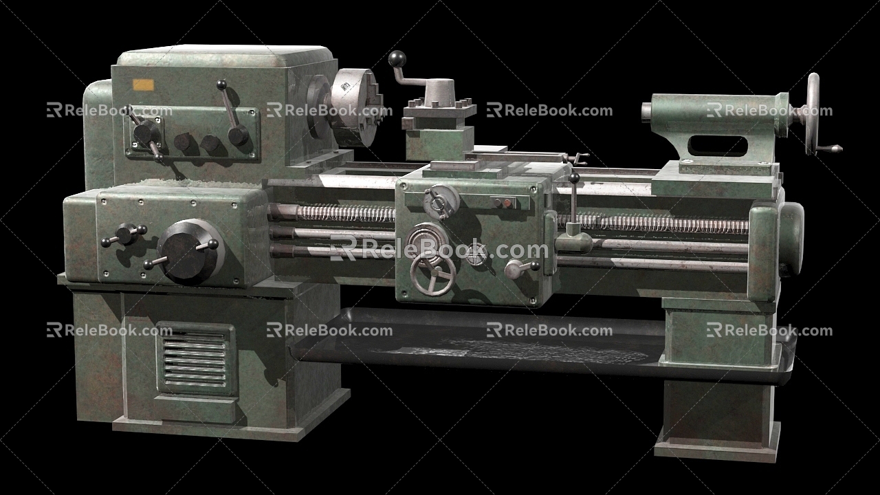 Machine Tool Lathe Industrial Machine Tool 3d model