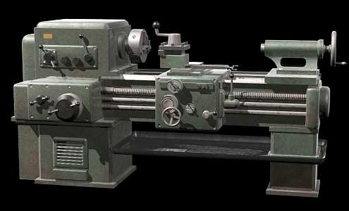 Machine Tool Lathe Industrial Machine Tool 3d model