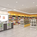 Specialty Store Interior With Bright Lighting Well Organized Shelves And Assorted Products