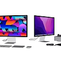 Modern computer Apple desktop computer 3d model
