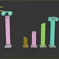 Classical Columns Collection With Various Sizes Styles And Textured Stone Finishes