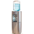 Silver Floor Standing Water Dispenser Household Electrical Appliance With Top Water Bottle