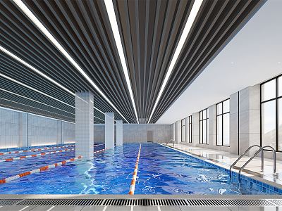 modern swimming pool model