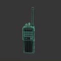 Tactical Weapon Radio With Black Body Antenna TRI BAND And Control Buttons