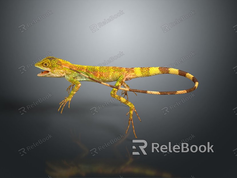 Lizard Anime Lizard Cartoon Lizard Reptile Cold Blooded Animal Reptile Reptile model