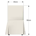 White Dining Chair with Simple Modern Design and Elegant Fabric Slipcover for Comfortable Seating