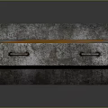 Heavy Duty Concrete Road Barrier With Orange Warning Section And Handles For Construction Zones