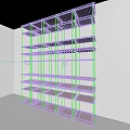 Modern Storage Shelving Unit With Multiple Open Tiers And Sleek Structure