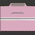 Stylish Pink Checkerboard Pattern Travel Luggage With Telescopic Handle And Wheels
