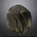Natural Wooden Stone Decorative Sculpture With Textured Surface For Home