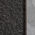Dark Rough Textured Material Next To Smooth Gray Concrete Surface 3d model
