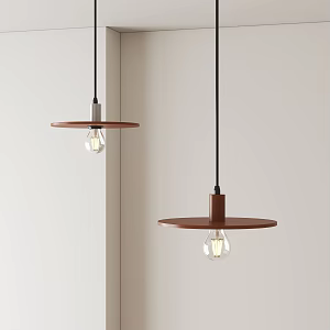 Small wood chandelier 3d model