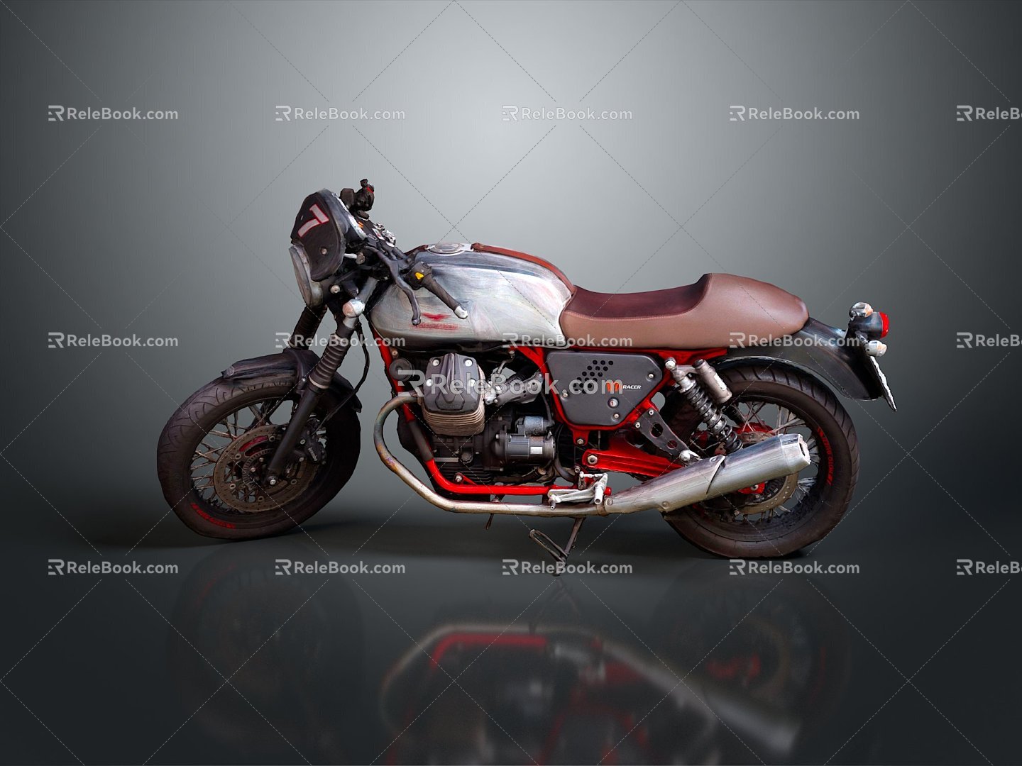 Motorcycle Two-wheeled Motorcycle Cross-country Motorcycle Road Race Motorcycle Motor Vehicle Transport 3d model