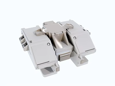Industrial Equipment Mechanical Connector With Precision Metal Plastic Components For Machinery Applications 3d model