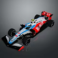 Alfa Romeo Formula 1 Race Car With Red White Blue Livery And Aerodynamic Design Features