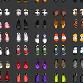 Modern Shoes Boots Cartoon Character Boots Game Character Boots Animation Character Boots Yuan Cosmic Boots Original God Boots 3d model