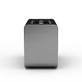Modern Black and Silver Locker with Sleek Surface and Compact Design