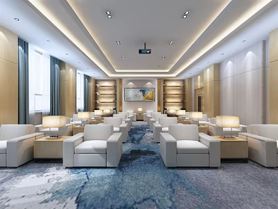 Modern Reception Room Meeting Room 3d model