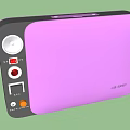 Purple Industrial Equipment With Sleek Design And Control Panel Multiple Ports