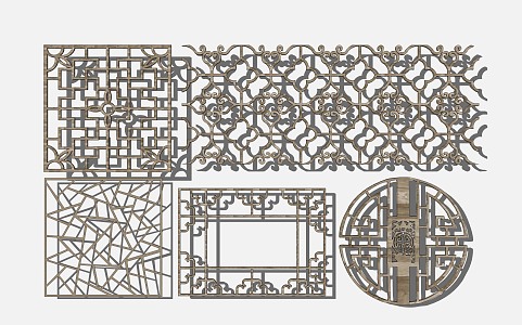 flower-cut window 3d model