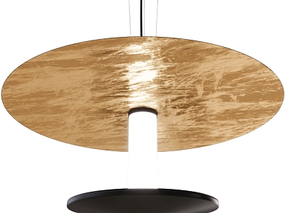 Industrial wind disc chandelier 3d model