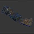 Natural Stone Pieces With Earthy Brown Tones And Rough Textured Surfaces For Home Decor