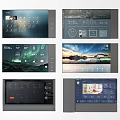 Smart Home Control Interfaces With Various Display Functions And Weather Updates