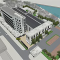 Modern Factory Building Old Factory Building 3d model