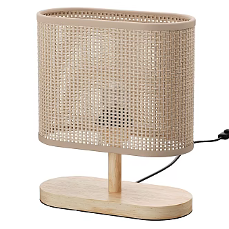 Nordic Simple Table Lamp Rattan Table Lamp 3d model
