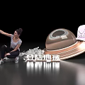 Woman Taking Selfie With Vivo X50 Series Near Flying Saucer Landing On Earth