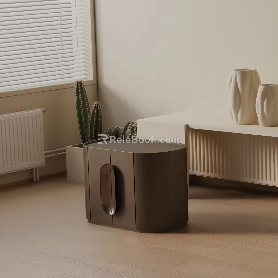 Modern bedside table 3d model
