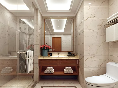 New Chinese Toilet Hotel Toilet 3d model