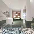 Modern reception area Sales negotiation area 3d model