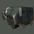 Armored Vehicle Military Vehicle Transporter 3d model