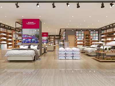 Modern Open Kitchen Specialty Store With Stylish Interior And Quality Cabinets 3d model