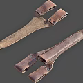 Durable Handcrafted Vintage Leather Sheaths with Riveted Details for Daily Use