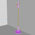 Black Floor Lamp Sleek Modern Design in Minimalist White Room Corner