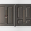 New Chinese Double Door 3d model