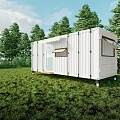 Modern container container room van room container room integrated room movable board room container mobile room 3d model