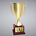 Modern Trophy Cup 3d model