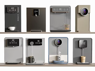 Modern Daily Use Appliances with Various Styles Digital Display and Sleek Design for Home Office 3d model